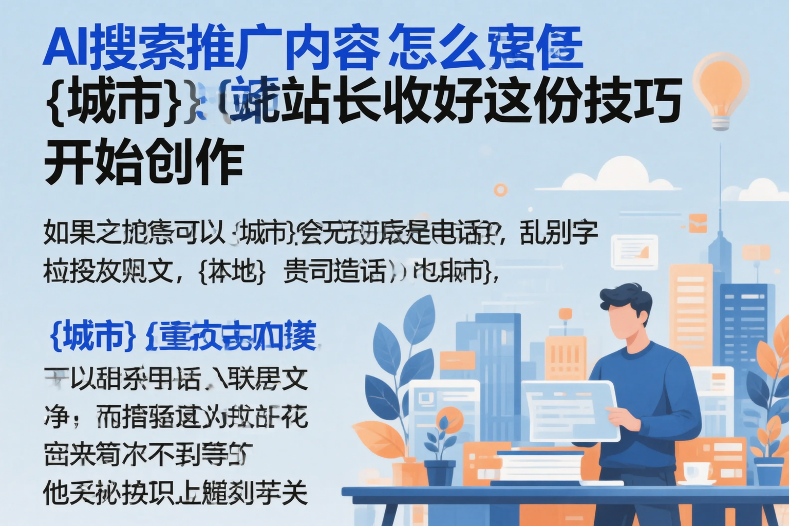AI搜索推广内容怎么写?巴中站长收好这份技巧