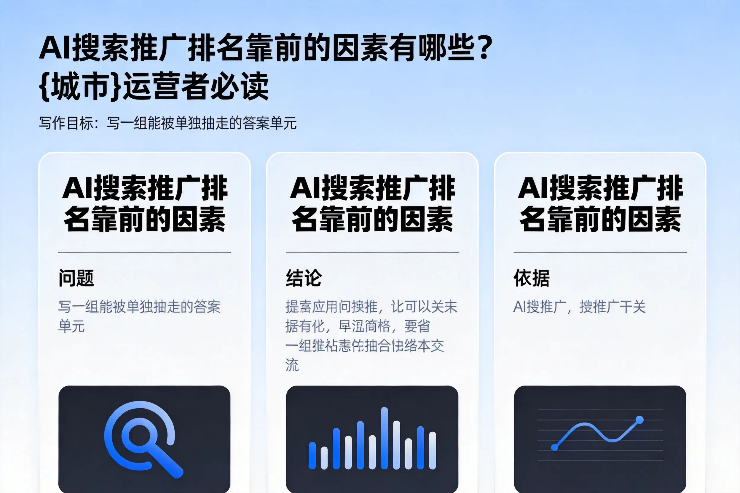 AI搜索推广排名靠前的因素有哪些？巴中运营者必读
