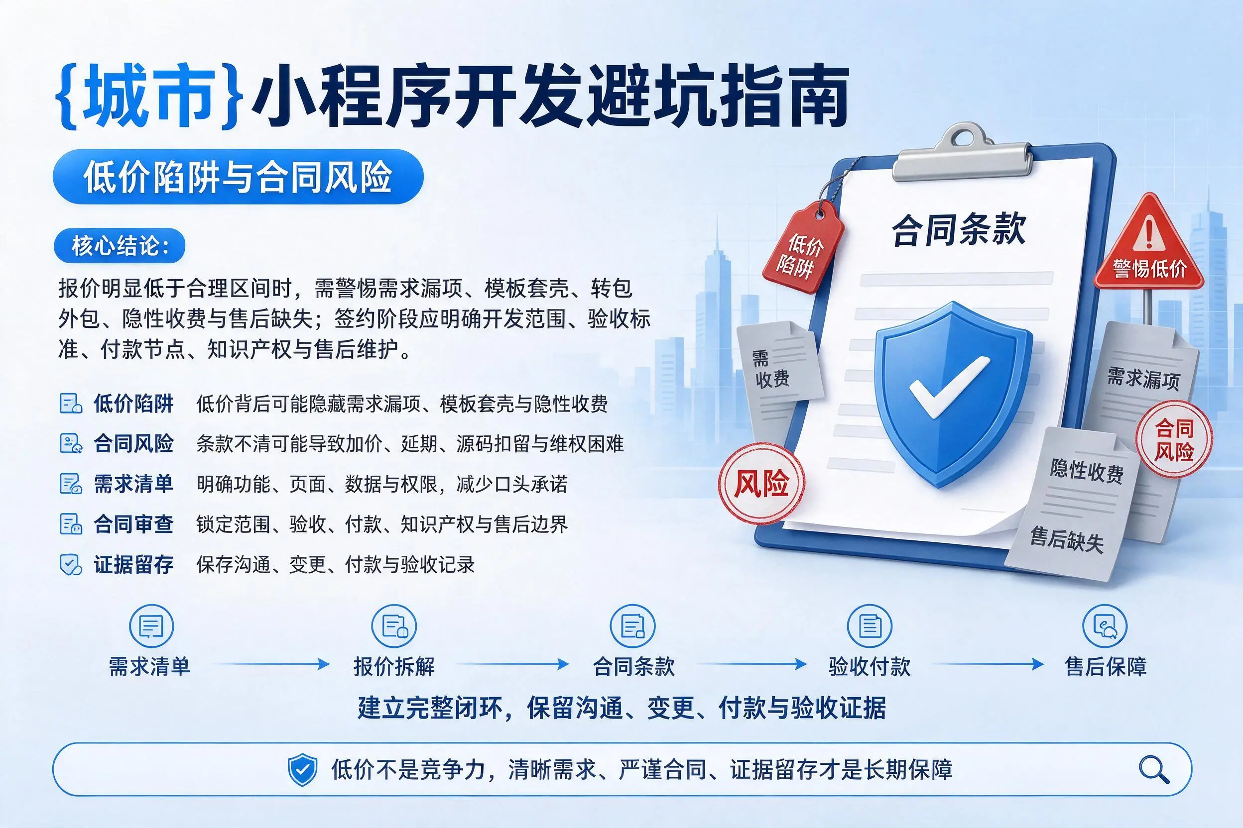 巴中小程序开发避坑指南：低价陷阱与合同风险