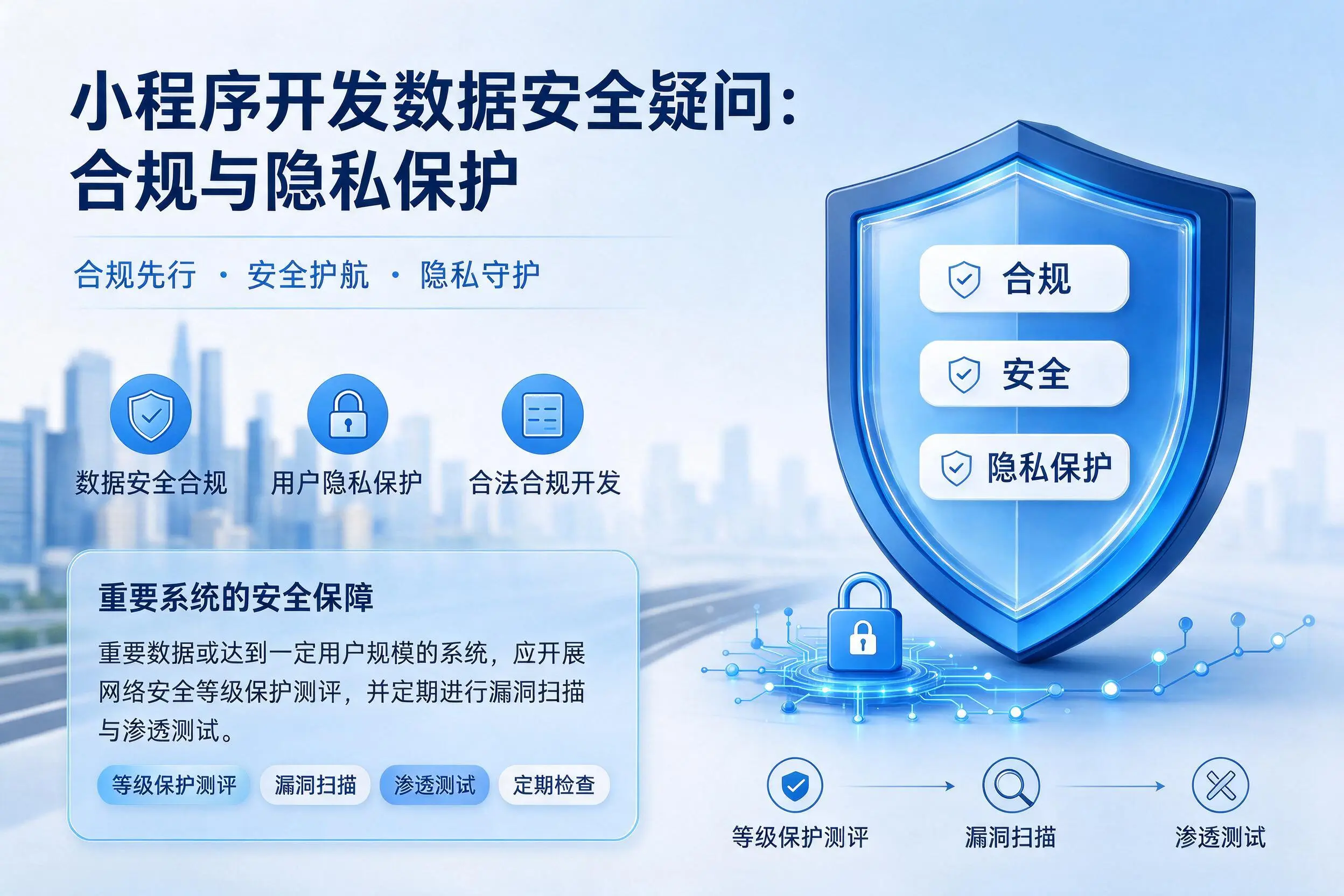巴中小程序开发数据安全疑问：合规与隐私保护