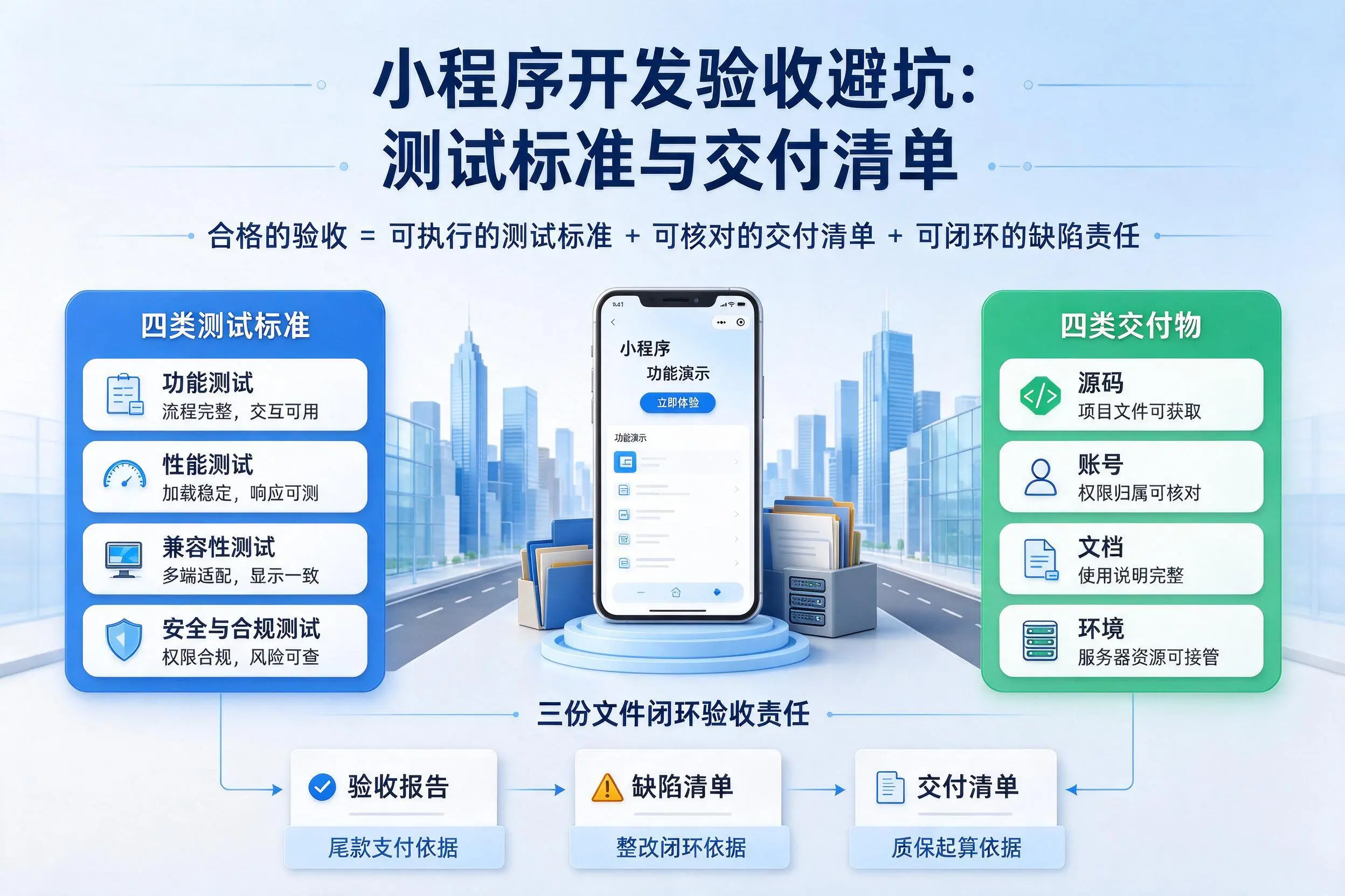 巴中小程序开发验收避坑：测试标准与交付清单
