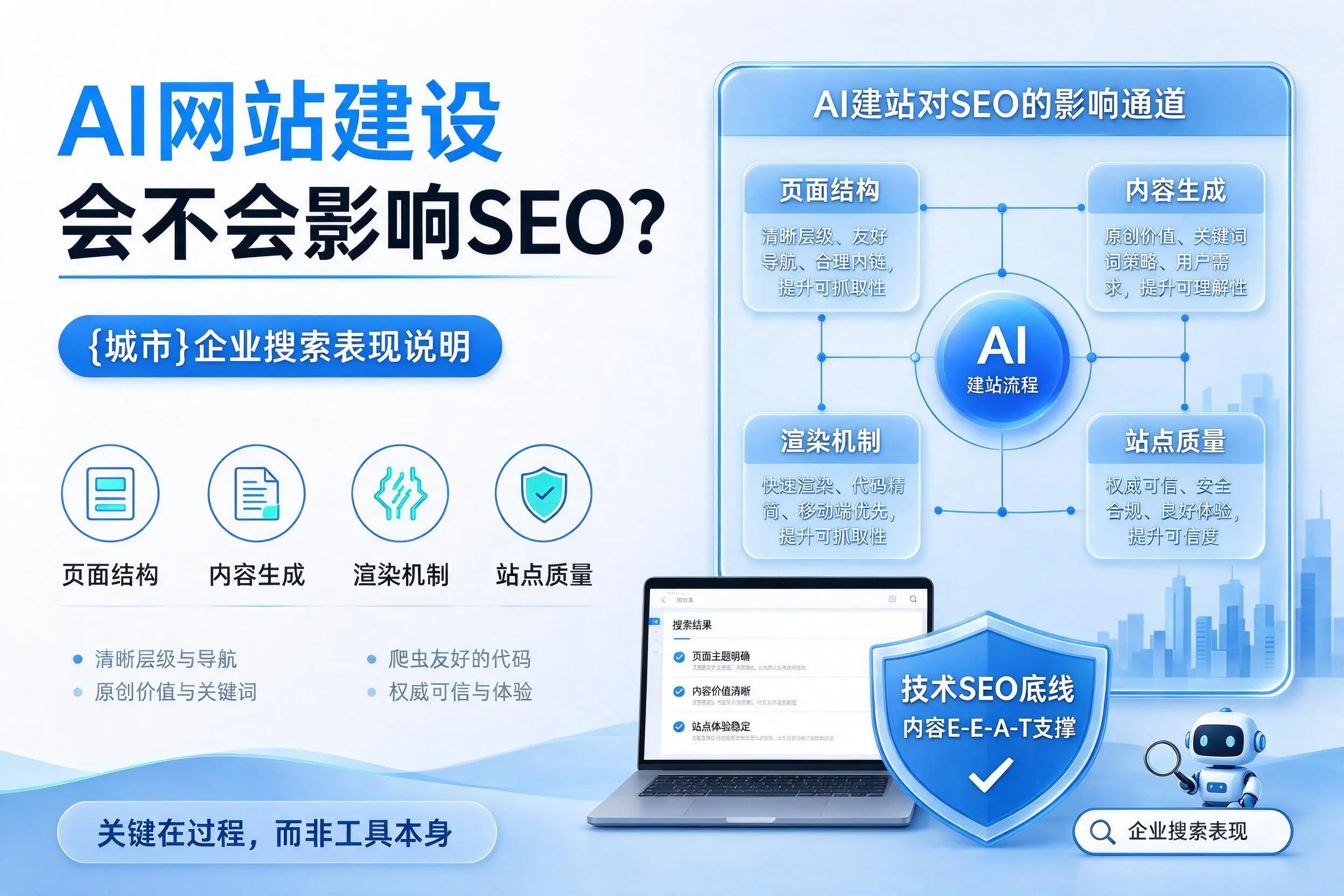 AI网站建设会不会影响SEO？巴中企业搜索表现说明