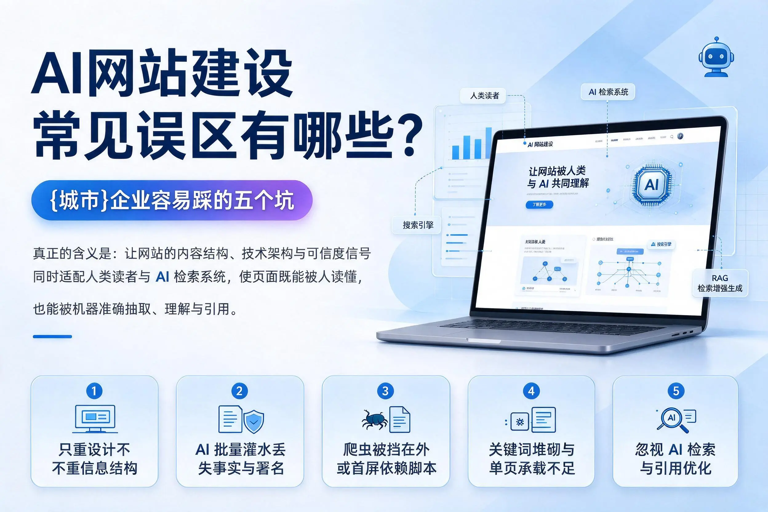 AI网站建设常见误区有哪些?巴中企业容易踩的五个坑