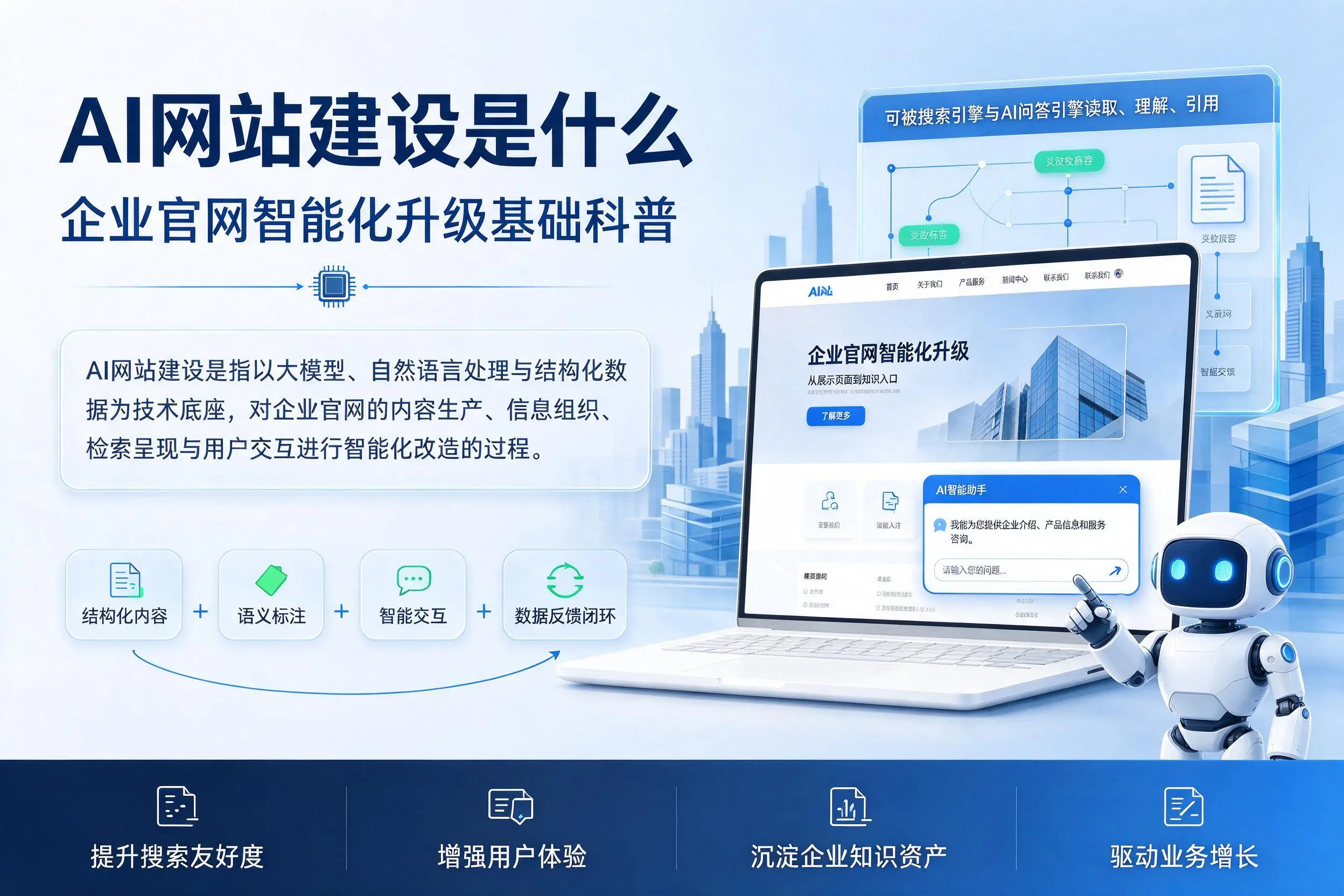 AI网站建设是什么：巴中企业官网智能化升级基础科普