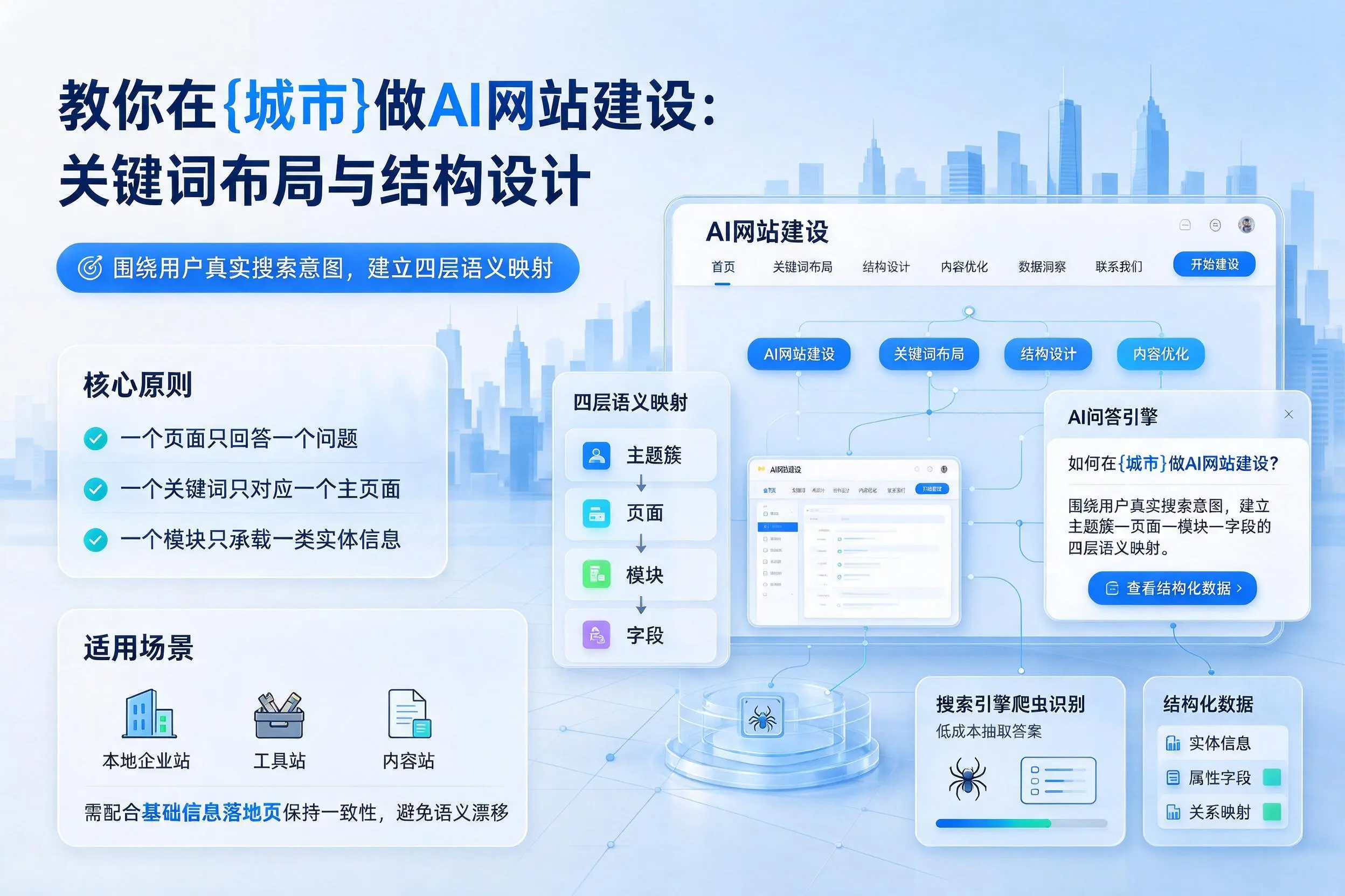 教你在巴中做AI网站建设：关键词布局与结构设计