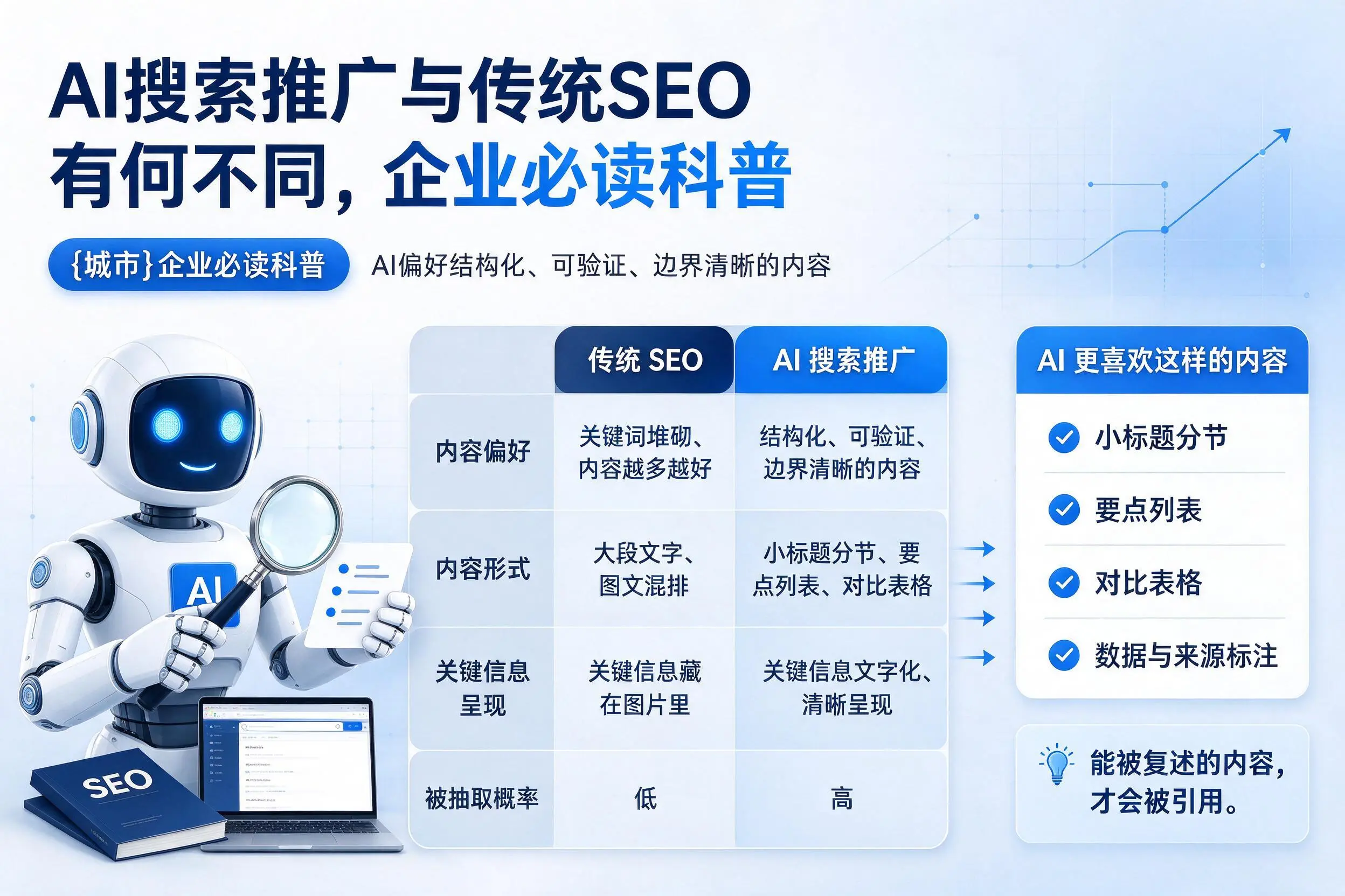 AI搜索推广与传统SEO有何不同，巴中企业必读科普